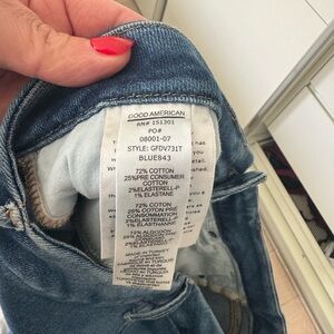 Good American Good Legs Flared Jeans, Blue